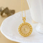 Sunburst Pearl Necklace