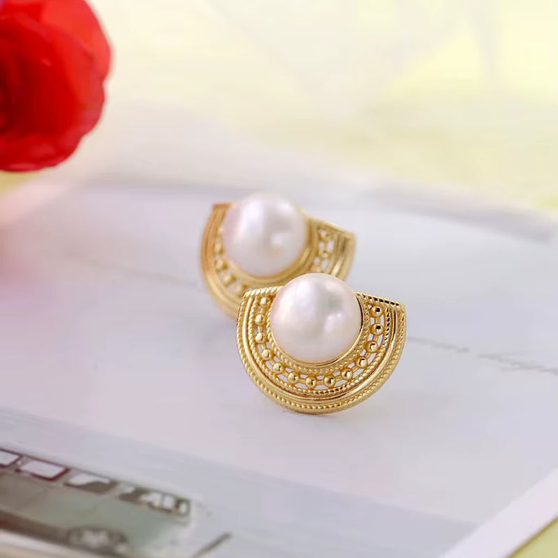 Sunrise Pearl Studs