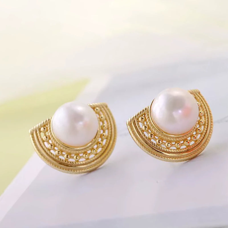 Sunrise Pearl Studs