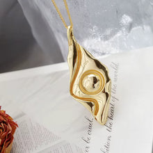 Textured Leaf Necklace