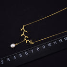 Olive Branch And Pearl Necklace